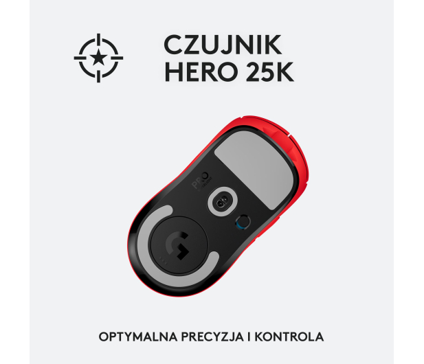 LOGITECH G Pro X Superlight 910-006784 czerwona - 1080188 - zdjęcie 10